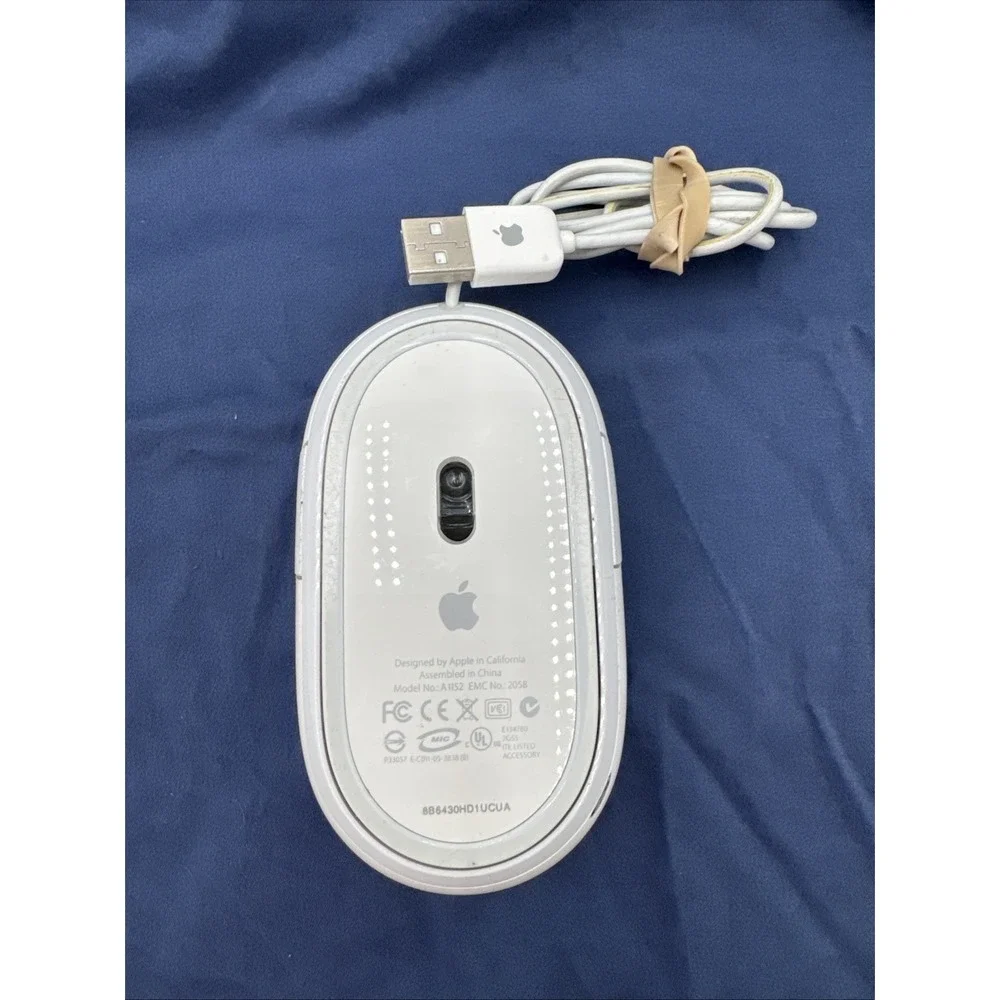 Authentic Apple A1152 white‎ Mighty Mouse USB Wired